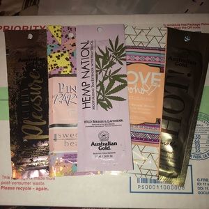 5 Tanning Lotion Packets